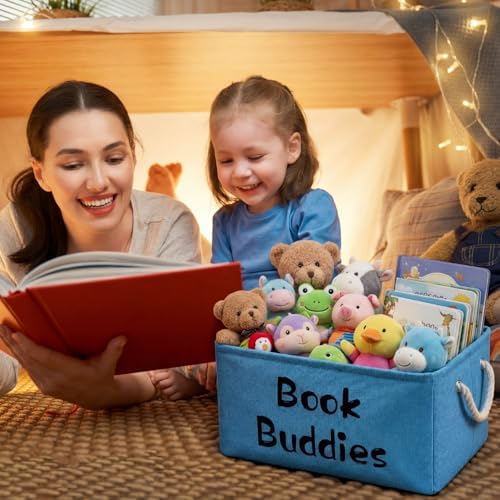 Marsui 1 Pcs Book Buddies Storage Basket for Classroom Library Organizer - Image 2