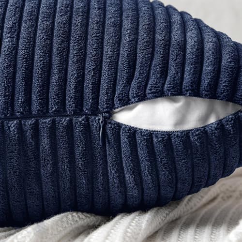 MIULEE Navy Blue Decorative Throw Pillow Covers for Couch 20x20 Inch - Image 6