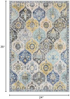 Lahome Moroccan Kitchen Rugs Non Slip Washable, 2x3 Rugs for Entryway - Image 2