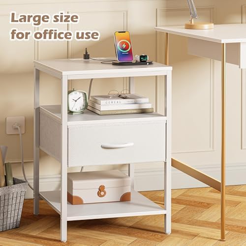 SUPERJARE Nightstand with Charging Station, USB-C Port, Bedside Table - Image 7