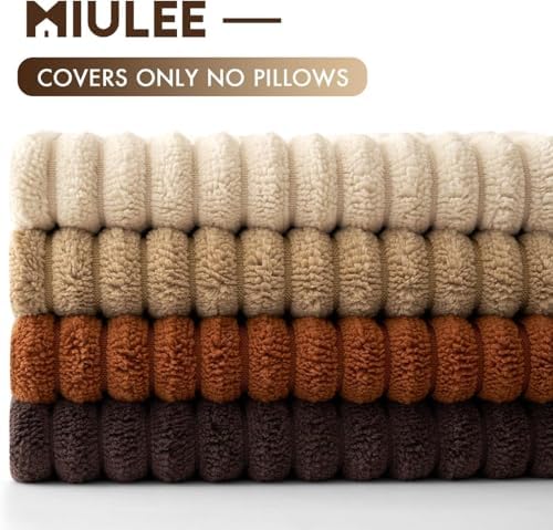 MIULEE Fall Decorative Throw Pillow Covers Chocolate Brown Rust 20x20 - Image 6