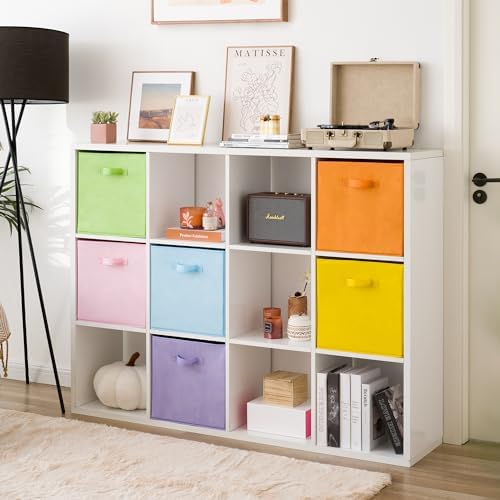 GRANNY SAYS 13 Inch Cube Storage Bins, Pastel Color, 6-Pack - Image 2