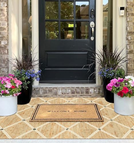 Cottage Trellis 3x5 Entryway Rug Indoor Outdoor Mats for Front Door - Image 5