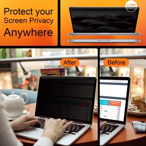 Mamol Privacy Screen MacBook Pro 16 Inch 2019 (A2141), Magnetic Removable Anti Glare Blue Light Filter Privacy Screen Protector with Webcam Cover for 16'' Apple Mac Laptop - Image 6