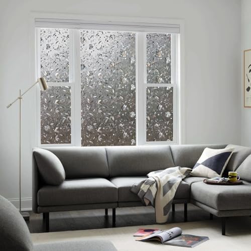 LEMON CLOUD Window Privacy Film, Stained Glass Window Cling, 35.4″ x 78.7″ - Image 3