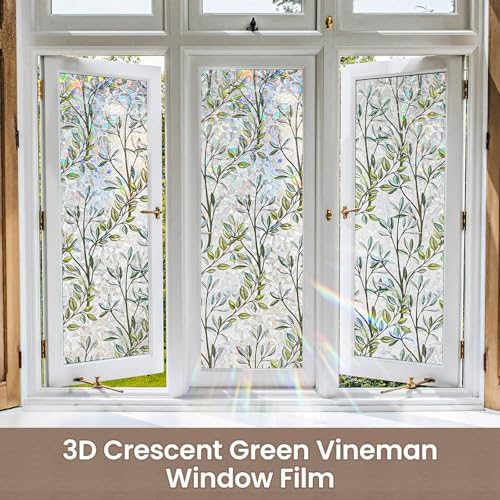 ADD.HERES Rainbow Window Privacy Film, Stained Glass Cling, 17.5" x 78.7" - Image 6