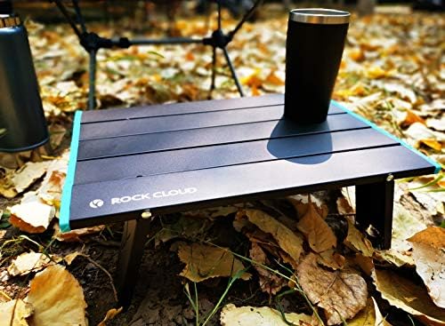 ROCK CLOUD Ultralight Folding Beach Table Adjust Height Aluminum Portable Mini Camping Table - Image 2