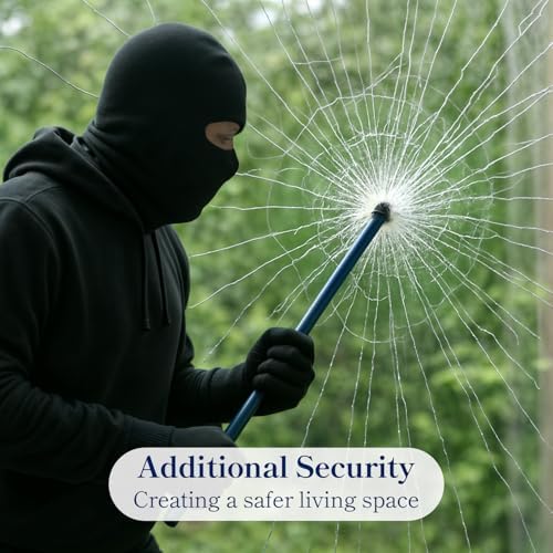 Qualsen Window Security Film and Safety Premium 4 Mil Clear 11.8'' x 78.7'' - Image 3