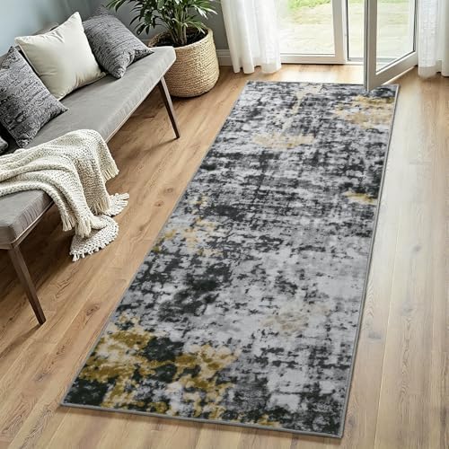 2x6 Washable Runner Rug Non Slip Runners for Hallway Kitchen Runner by Enqinar