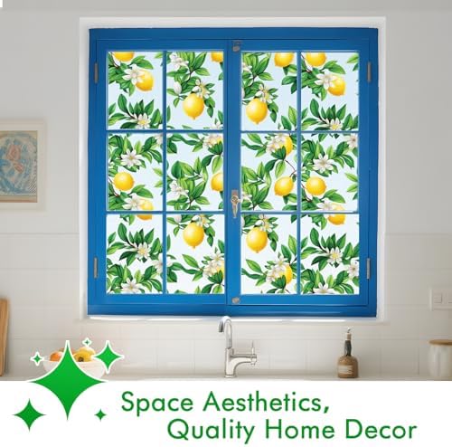 SOMWISE Frosted Window Privacy Film, Decorative Sun Heat Blocking, Anti UV - Image 4