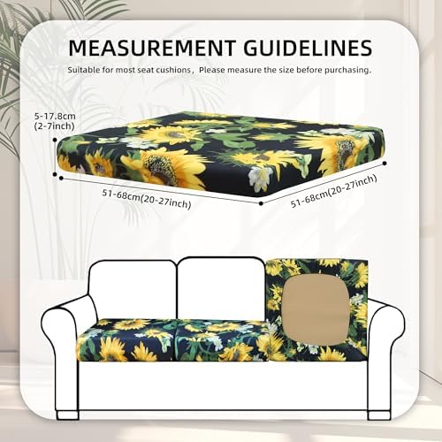 8 Pcs Outdoor Cushion Covers, Patio Sofa Cushion Covers Replacement - Image 2