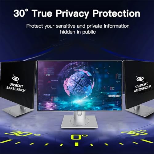 2Pack Magnetic Hanging Computer Privacy Screen 21.5'' for 16:9 Aspect Ratio - Image 4