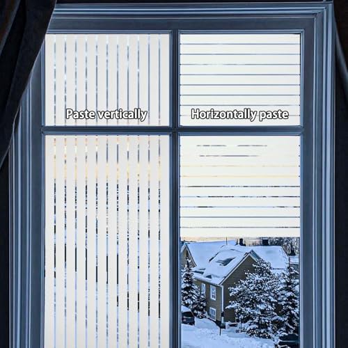 Window Privacy Film Striped with Tools, Stripes, 45.2" x 157.4" - Image 5