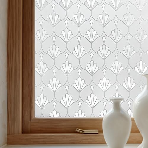 OHTMERU Window Privacy Film Decorative Non-Adhesive, Reusable, Anti-Glare by OHTMERU