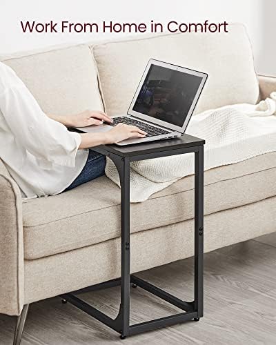 VASAGLE C-Shaped End Table Set of 2, Small Sofa Side Table with Metal Frame - Image 4