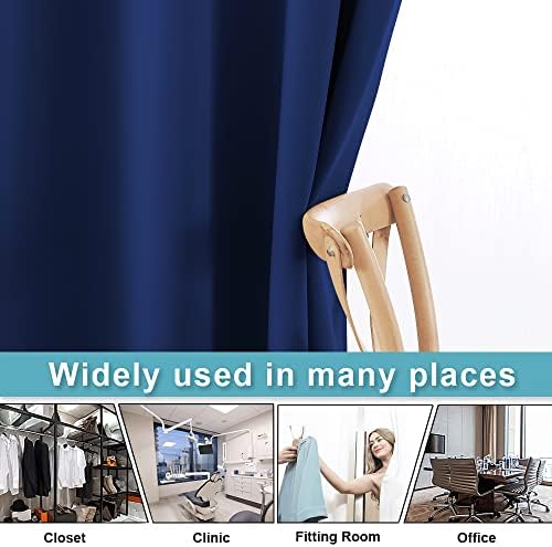 RYB HOME Extra Wide Blackout Curtain Blind Wall Panel for Cabinet Workspace - Image 5