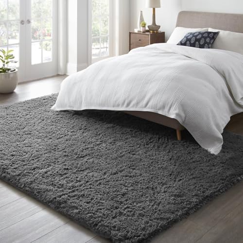 Ophanie 6x9 Area Rugs,Upgrade Non-Slip Fluffy Soft Rugs for Living Room,Large Shag Grey Fuzzy Plush Rug,Gray Shaggy Big Carpets for Bedroom,Kids Boys Girls Dorm Decor with Over 99 pcs Pile fibers - Image 5