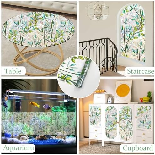 Stained Glass Window Film Decorative for Glass, 35.4" x 78.7" - Image 6