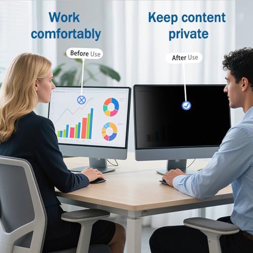 [2 Pack] 24 Inch Computer Privacy Screen for 16:10 Widescreen Monitor - Image 5