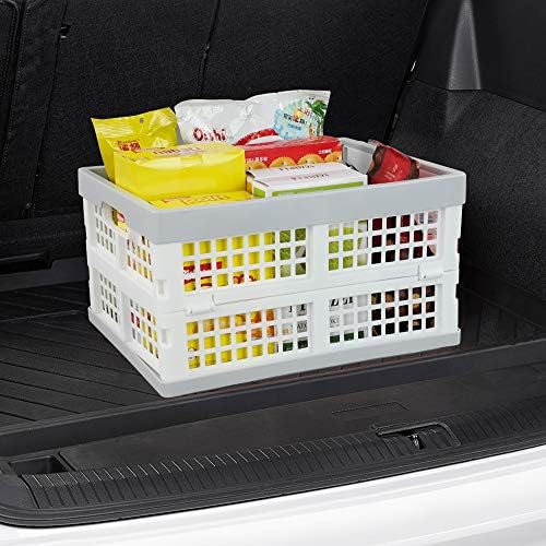 Vababa 3-Pack Plastic Stackable Collapsible Storage Crate, 15 L - Image 5