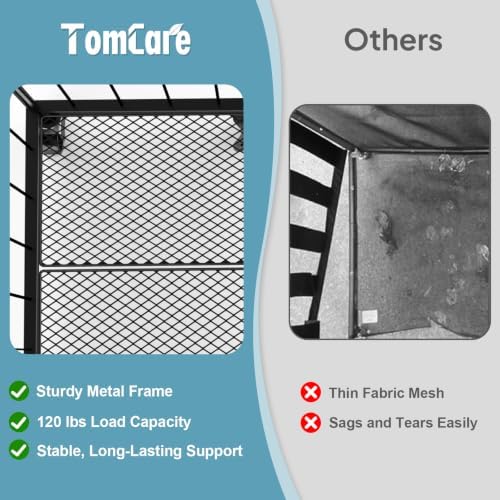 TomCare Garage Ball Storage Rack, Rolling Sports Cart with Lockable Wheels - Image 4