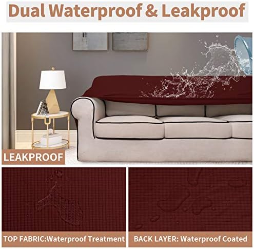 Easy-Going 100% Waterproof Couch Cover, 3 Cushion Oversized Sofa Cover - Image 3