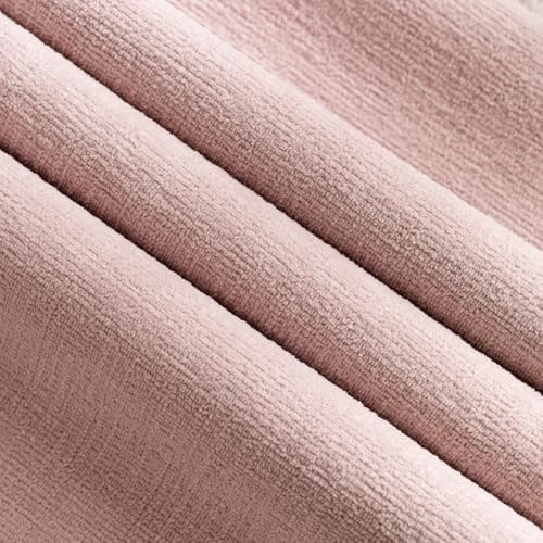 MIULEE Pink Chenille Couch Throw Pillow Covers, 20x20 - Image 2