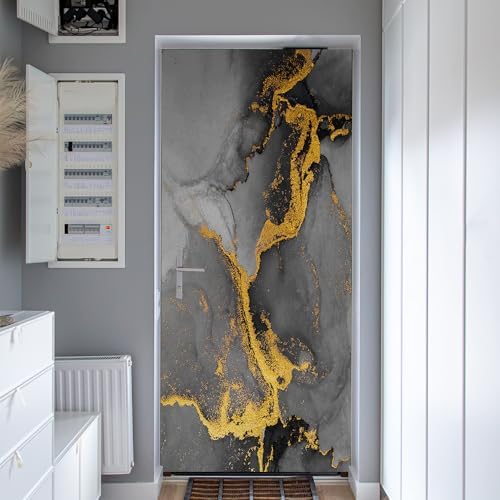 KACOLOR 3D Door Stickers Murals Peel and Stick Removable Door Decals Wallpaper for Home Office Bedroom Living Room Wall Decoration 30.3"W x 78.7"H, SP-F24009 - Image 4
