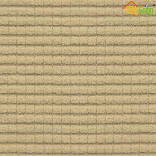 Easy-Going Stretch Loveseat Couch Covers Washable Beige - Image 5