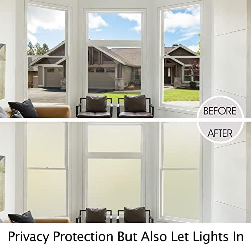 HIDBEA Frosted Glass Window Privacy Film,Static Cling 23.6 in x 13.1 ft - Image 3