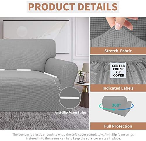 Easy-Going 100% Waterproof Oversized Loveseat Cover, Couch Cover for Sofa - Image 4