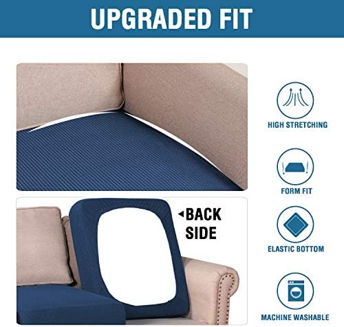 H.VERSAILTEX Super Stretch Stylish Cushions Covers/Furniture Cover Spandex Jacquard Small Checked Pattern Super Soft Slipcover Washable Individual - Image 6