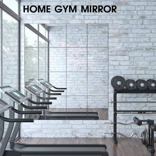 VASUHOME Glass Full Length Wall Mirror Tiles - [14 x12 Inch - 4PCS], Frameless Full Body Mirror for Home Gym, Bedroom, Living Room - Versatile Wall Mirror with Unrivaled Clarity - Image 5
