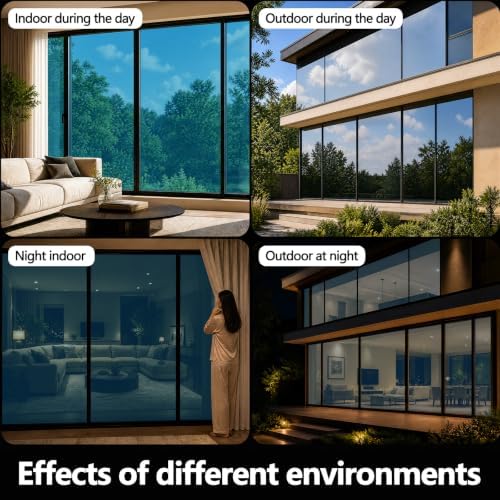 FILMGOO One Way Privacy Window Film Static Cling Mirror Tint 29.5Inx13.1Ft - Image 2