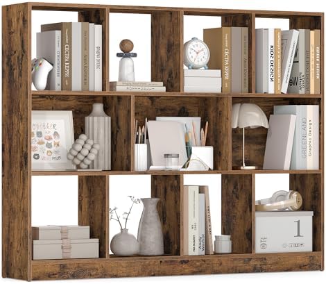 VASAGLE Bookshelf, 11 Cubes Storage Organizer, 49.6 x 9.5 x 39.4 Inches by Unknown