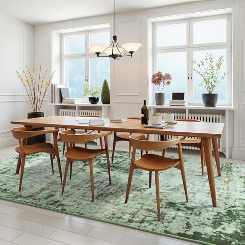 Modern Abstract 3x5 Rug, Non Slip Entryway Rug, Washable Dorm Rugs - Image 5