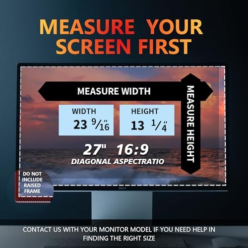2 Pack Computer Privacy Screen 27 Inch for 16:9 Widescreen Monitor - Image 5