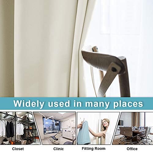 RYB HOME Blackout Curtains 96 inch Long Portable Privacy Screen Partitions - Image 4
