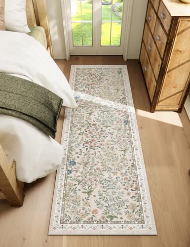 Washable Kitchen Rug Runners for Hallways: 2'6"x8' Bedroom Rug Non Slip Low Pile Soft Stain Resistant Floor Carpet Runner Rug for Kitchen Indoor Entryway Hallway Laundry Room Beside Farmhouse - Image 6