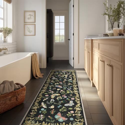 Washable Runners for Hallways Kitchen Rugs: 2'x6' Runner Rug Stain Resistant Non Slip Low Pile Soft Carpet Runners for Hallways Indoor Entryway Kitchen Laundry Room Bedroom Bedside Farmhouse - Image 6