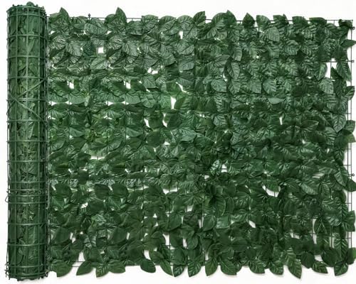 120x40in Artificial Ivy Privacy Fence Wall Screen UV-Anti Panels by Tikroom