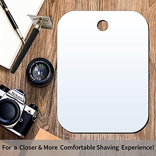 Shower Mirror No Fog Shaving, 6"x8.1"Anti-Fog Bathroom No Fog Shaving Mirror Plexiglass Indestructible Luxury Plexiglass Makeup Mirrors,Acrylic Mirror Tiles - Image 4