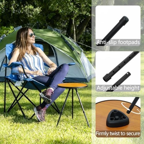 Small Round Folding Patio Table - Image 4