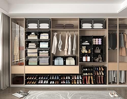 HOMIDEC Shoe Rack Organizer 32 Pair Modular Shoe Storage Cabinet for Closet - Image 6