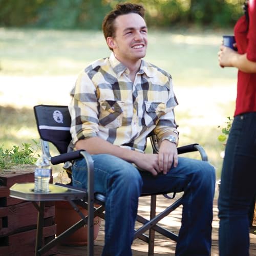 Coleman Outpost Elite Folding Camping Chair with Side Table & Cup Holder, Weather-Resistant Portable Chair with Arm Rests - Image 2