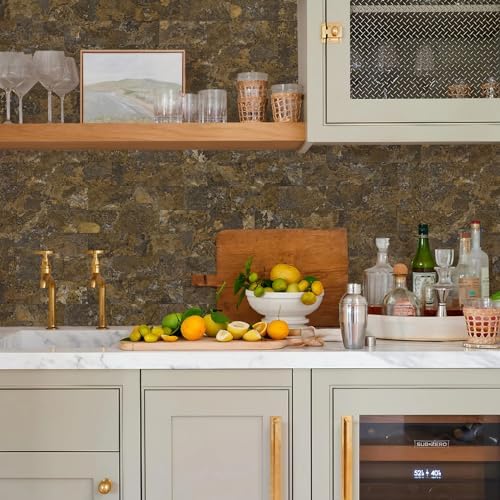 Vamos Tile 100 Pieces Peel and Stick Backsplash Tiles, 3" x 6" PVC Subway Tile, Rust Slate Stick on Backsplash Tiles for Kitchen/Bathroom/Fireplace/Laundry/Camper - Image 5