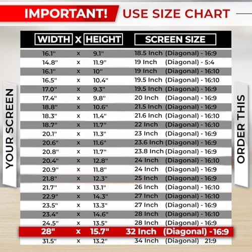 SightPro 32 Inch 16:9 Computer Privacy Screen Filter for Monitor - Privacy Shield and Anti-Glare Protector - Image 3