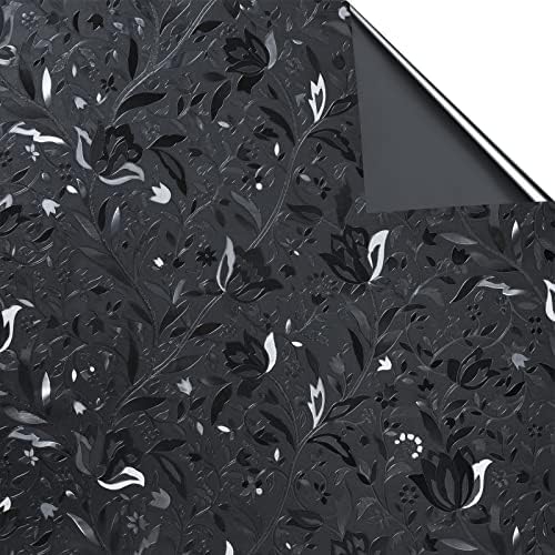Niviy Total Blackout Window Film, Black Window Cover for Glass, 100% Light Blackout Windows Cover Room Darkening Removable Black Out Window Tint for Home(17.7 x 78.7 inches) - Image 4