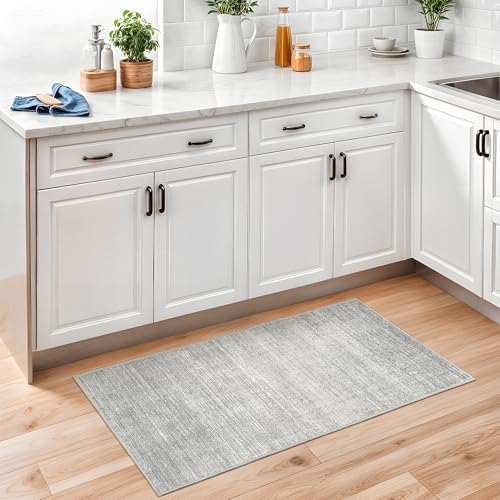 Valenrug 2x3 Rug Non Slip, Small Washable Entryway Rug Indoor Doormat Grey - Image 3