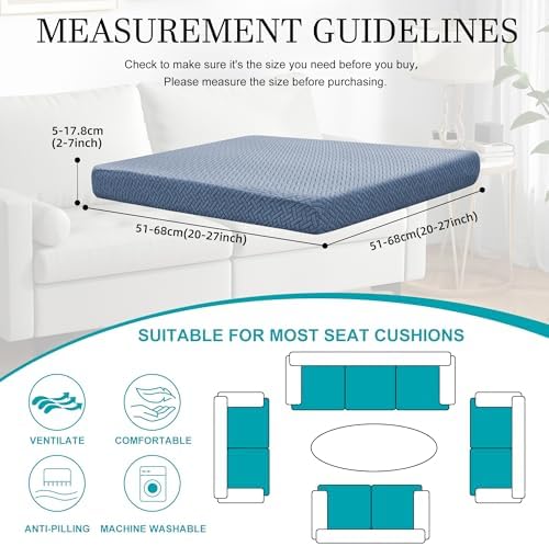 12 Pcs Outdoor Cushion Covers, Patio Sofa Cushion Covers Replacement - Image 2